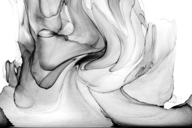 Yüksek kaliteli soyut Çin manzara resminin modern sanat arka planı alkol mürekkebiyle sunulmuştur..