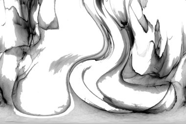 Yüksek kaliteli soyut Çin manzara resminin modern sanat arka planı alkol mürekkebiyle sunulmuştur..