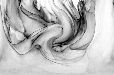 Yüksek kaliteli soyut Çin manzara resminin modern sanat arka planı alkol mürekkebiyle sunulmuştur..