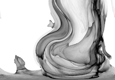 Yüksek kaliteli soyut Çin manzara resminin modern sanat arka planı alkol mürekkebiyle sunulmuştur..