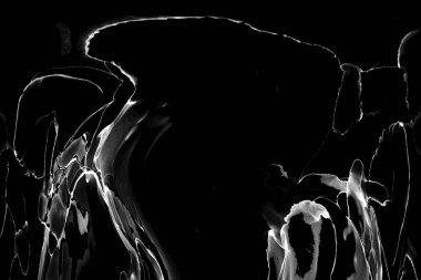 Yüksek kaliteli soyut Çin manzara resminin modern sanat arka planı alkol mürekkebiyle sunulmuştur..