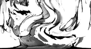 Yüksek kaliteli soyut Çin manzara resminin modern sanat arka planı alkol mürekkebiyle sunulmuştur..