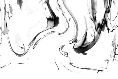 Yüksek kaliteli soyut Çin manzara resminin modern sanat arka planı alkol mürekkebiyle sunulmuştur..