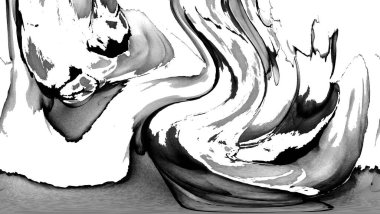 Yüksek kaliteli soyut Çin manzara resminin modern sanat arka planı alkol mürekkebiyle sunulmuştur..