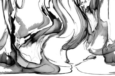 Yüksek kaliteli soyut Çin manzara resminin modern sanat arka planı alkol mürekkebiyle sunulmuştur..