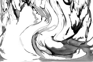 Yüksek kaliteli soyut Çin manzara resminin modern sanat arka planı alkol mürekkebiyle sunulmuştur..