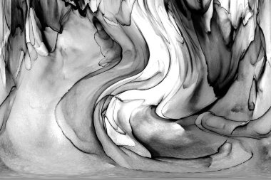 Yüksek kaliteli soyut Çin manzara resminin modern sanat arka planı alkol mürekkebiyle sunulmuştur..