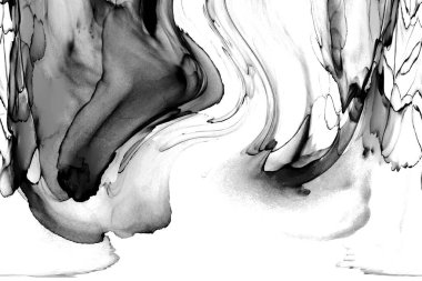 Yüksek kaliteli soyut Çin manzara resminin modern sanat arka planı alkol mürekkebiyle sunulmuştur..