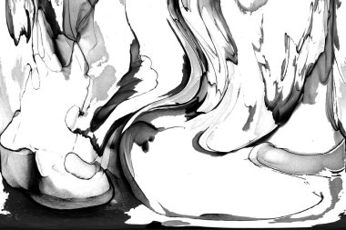 Yüksek kaliteli soyut Çin manzara resminin modern sanat arka planı alkol mürekkebiyle sunulmuştur..