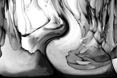 Yüksek kaliteli soyut Çin manzara resminin modern sanat arka planı alkol mürekkebiyle sunulmuştur..