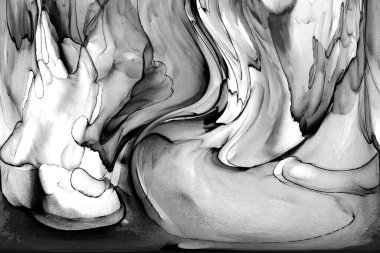 Yüksek kaliteli soyut Çin manzara resminin modern sanat arka planı alkol mürekkebiyle sunulmuştur..