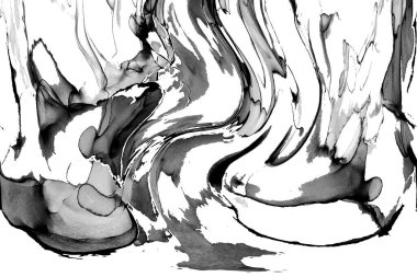 Yüksek kaliteli soyut Çin manzara resminin modern sanat arka planı alkol mürekkebiyle sunulmuştur..