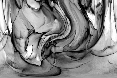 Yüksek kaliteli soyut Çin manzara resminin modern sanat arka planı alkol mürekkebiyle sunulmuştur..