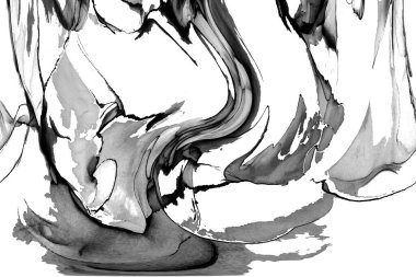 Yüksek kaliteli soyut Çin manzara resminin modern sanat arka planı alkol mürekkebiyle sunulmuştur..