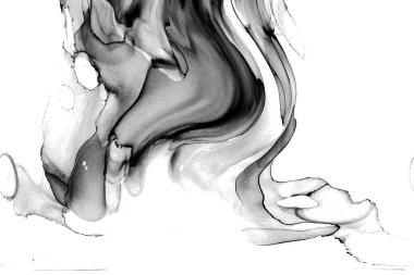 Yüksek kaliteli soyut Çin manzara resminin modern sanat arka planı alkol mürekkebiyle sunulmuştur..