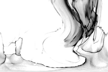 Yüksek kaliteli soyut Çin manzara resminin modern sanat arka planı alkol mürekkebiyle sunulmuştur..