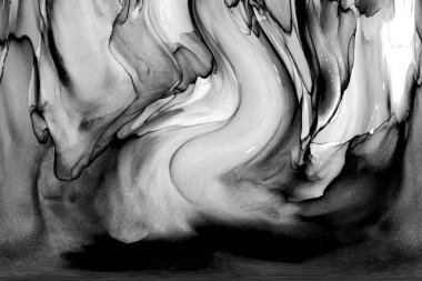 Yüksek kaliteli soyut Çin manzara resminin modern sanat arka planı alkol mürekkebiyle sunulmuştur..