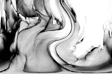 Yüksek kaliteli soyut Çin manzara resminin modern sanat arka planı alkol mürekkebiyle sunulmuştur..