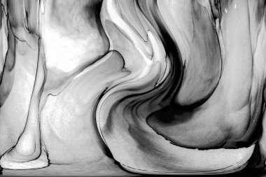 Yüksek kaliteli soyut Çin manzara resminin modern sanat arka planı alkol mürekkebiyle sunulmuştur..