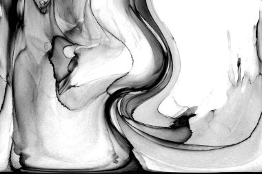 Yüksek kaliteli soyut Çin manzara resminin modern sanat arka planı alkol mürekkebiyle sunulmuştur..