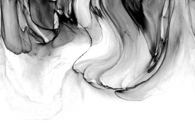 Yüksek kaliteli soyut Çin manzara resminin modern sanat arka planı alkol mürekkebiyle sunulmuştur..