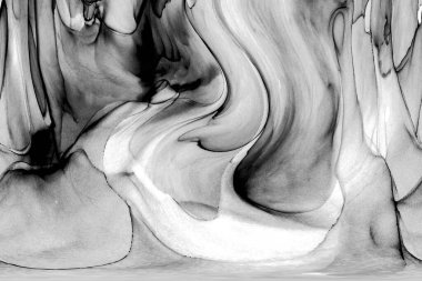 Yüksek kaliteli soyut Çin manzara resminin modern sanat arka planı alkol mürekkebiyle sunulmuştur..