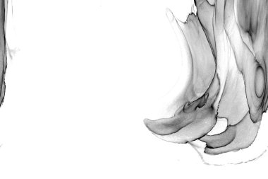 Yüksek kaliteli soyut Çin manzara resminin modern sanat arka planı alkol mürekkebiyle sunulmuştur..