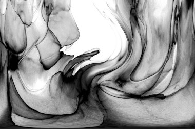 Yüksek kaliteli soyut Çin manzara resminin modern sanat arka planı alkol mürekkebiyle sunulmuştur..