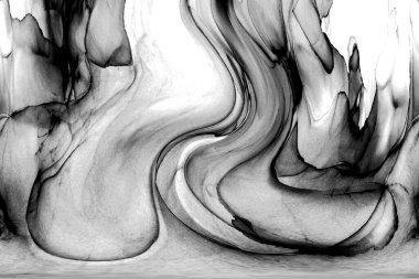 Yüksek kaliteli soyut Çin manzara resminin modern sanat arka planı alkol mürekkebiyle sunulmuştur..