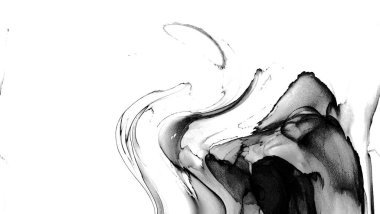 Yüksek kaliteli soyut Çin manzara resminin modern sanat arka planı alkol mürekkebiyle sunulmuştur..