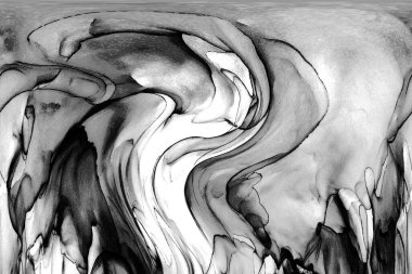 Yüksek kaliteli soyut Çin manzara resminin modern sanat arka planı alkol mürekkebiyle sunulmuştur..