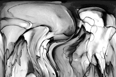 Yüksek kaliteli soyut Çin manzara resminin modern sanat arka planı alkol mürekkebiyle sunulmuştur..