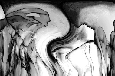 Yüksek kaliteli soyut Çin manzara resminin modern sanat arka planı alkol mürekkebiyle sunulmuştur..