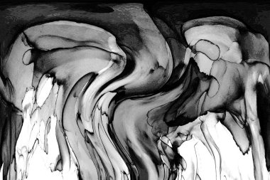 Yüksek kaliteli soyut Çin manzara resminin modern sanat arka planı alkol mürekkebiyle sunulmuştur..