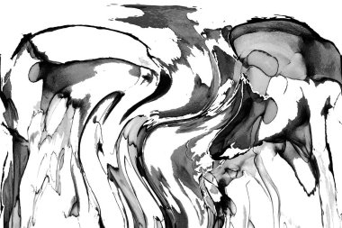 Yüksek kaliteli soyut Çin manzara resminin modern sanat arka planı alkol mürekkebiyle sunulmuştur..