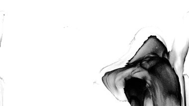 Yüksek kaliteli soyut Çin manzara resminin modern sanat arka planı alkol mürekkebiyle sunulmuştur..