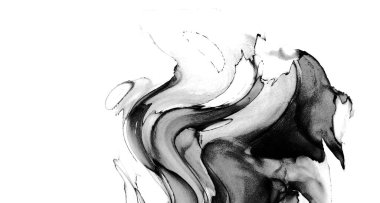 Yüksek kaliteli soyut Çin manzara resminin modern sanat arka planı alkol mürekkebiyle sunulmuştur..