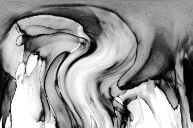 Yüksek kaliteli soyut Çin manzara resminin modern sanat arka planı alkol mürekkebiyle sunulmuştur..