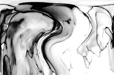 Yüksek kaliteli soyut Çin manzara resminin modern sanat arka planı alkol mürekkebiyle sunulmuştur..