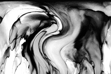 Yüksek kaliteli soyut Çin manzara resminin modern sanat arka planı alkol mürekkebiyle sunulmuştur..