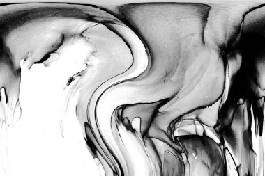 Yüksek kaliteli soyut Çin manzara resminin modern sanat arka planı alkol mürekkebiyle sunulmuştur..