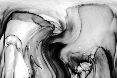 Yüksek kaliteli soyut Çin manzara resminin modern sanat arka planı alkol mürekkebiyle sunulmuştur..