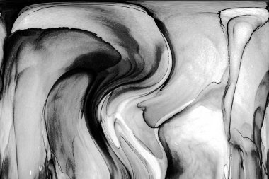 Yüksek kaliteli soyut Çin manzara resminin modern sanat arka planı alkol mürekkebiyle sunulmuştur..