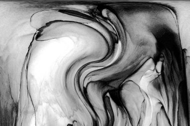 Yüksek kaliteli soyut Çin manzara resminin modern sanat arka planı alkol mürekkebiyle sunulmuştur..