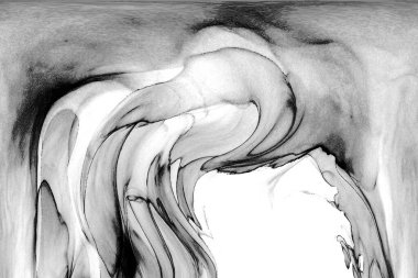 Yüksek kaliteli soyut Çin manzara resminin modern sanat arka planı alkol mürekkebiyle sunulmuştur..