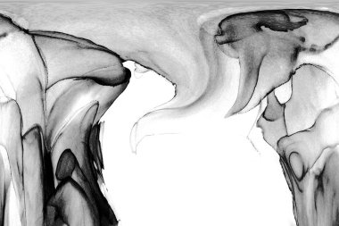 Yüksek kaliteli soyut Çin manzara resminin modern sanat arka planı alkol mürekkebiyle sunulmuştur..