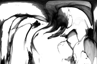 Yüksek kaliteli soyut Çin manzara resminin modern sanat arka planı alkol mürekkebiyle sunulmuştur..