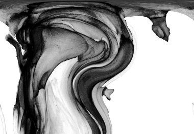 Yüksek kaliteli soyut Çin manzara resminin modern sanat arka planı alkol mürekkebiyle sunulmuştur..