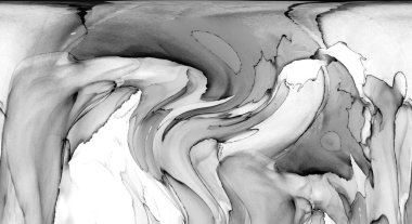 Yüksek kaliteli soyut Çin manzara resminin modern sanat arka planı alkol mürekkebiyle sunulmuştur..