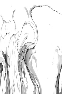 Yüksek kaliteli soyut Çin manzara resminin modern sanat arka planı alkol mürekkebiyle sunulmuştur..